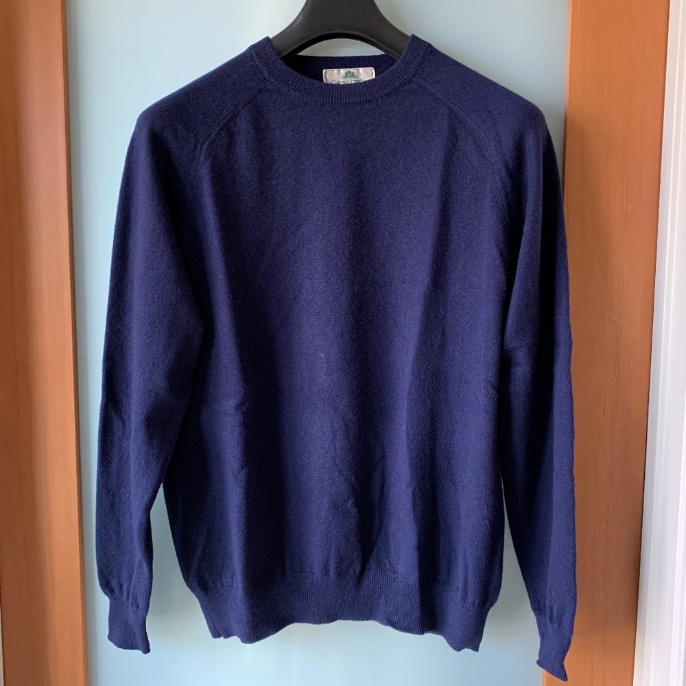 Carroll & Co violet blue cashmere sweater